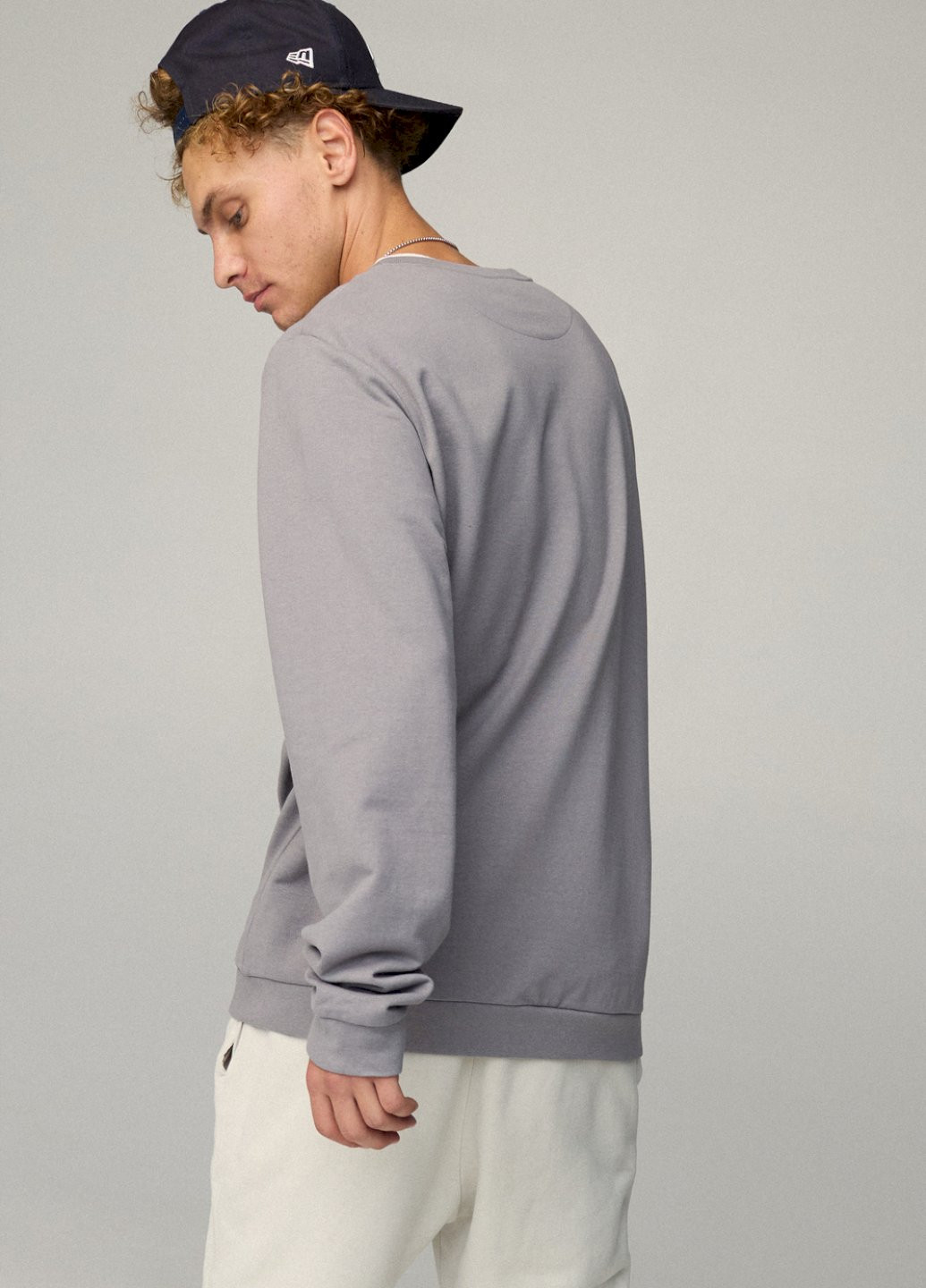 Серый свитшот мужской oversize /no flis/ YAPPI (252258919)