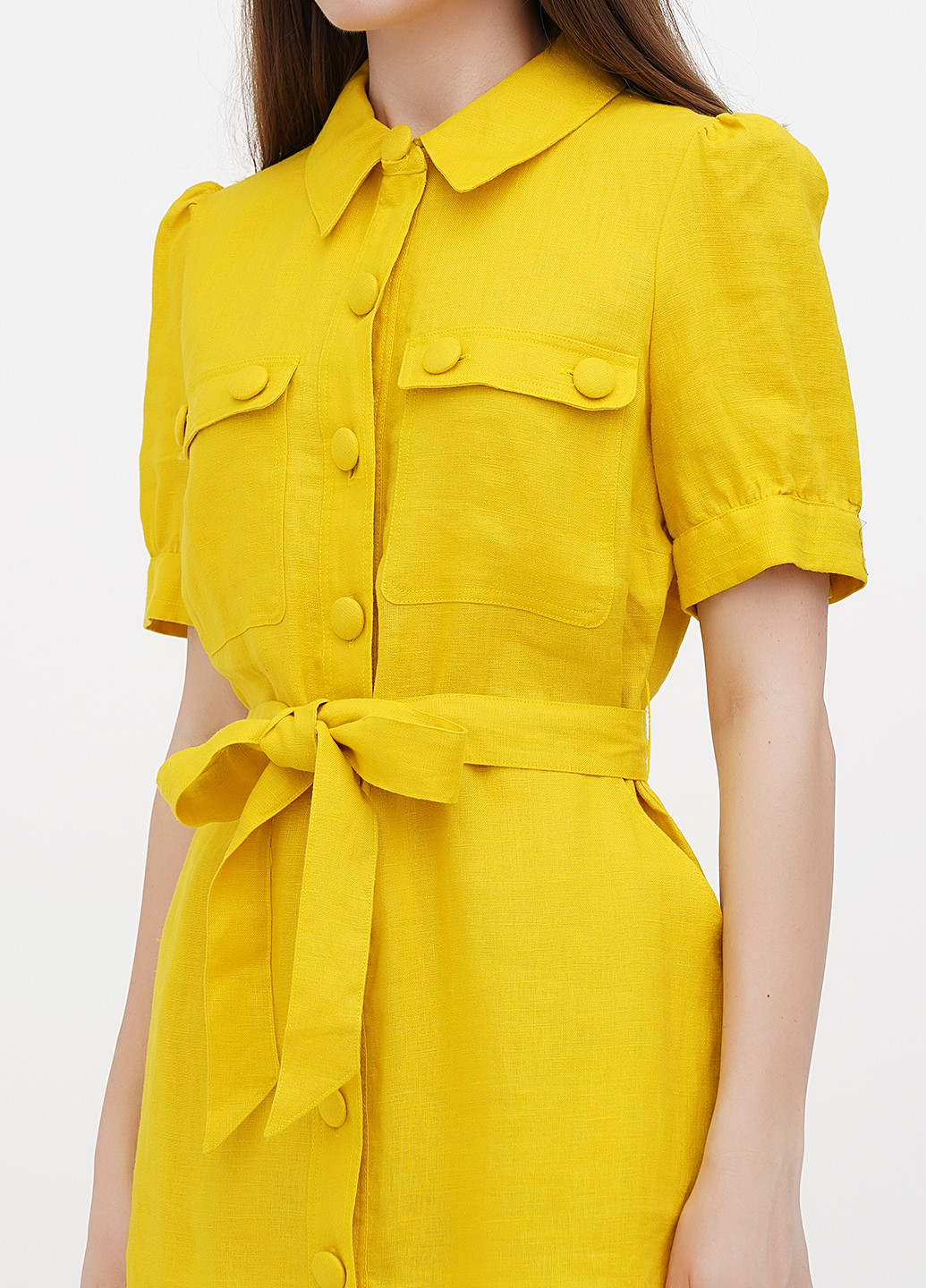 Жовтий кежуал сукня сорочка Boden однотонна