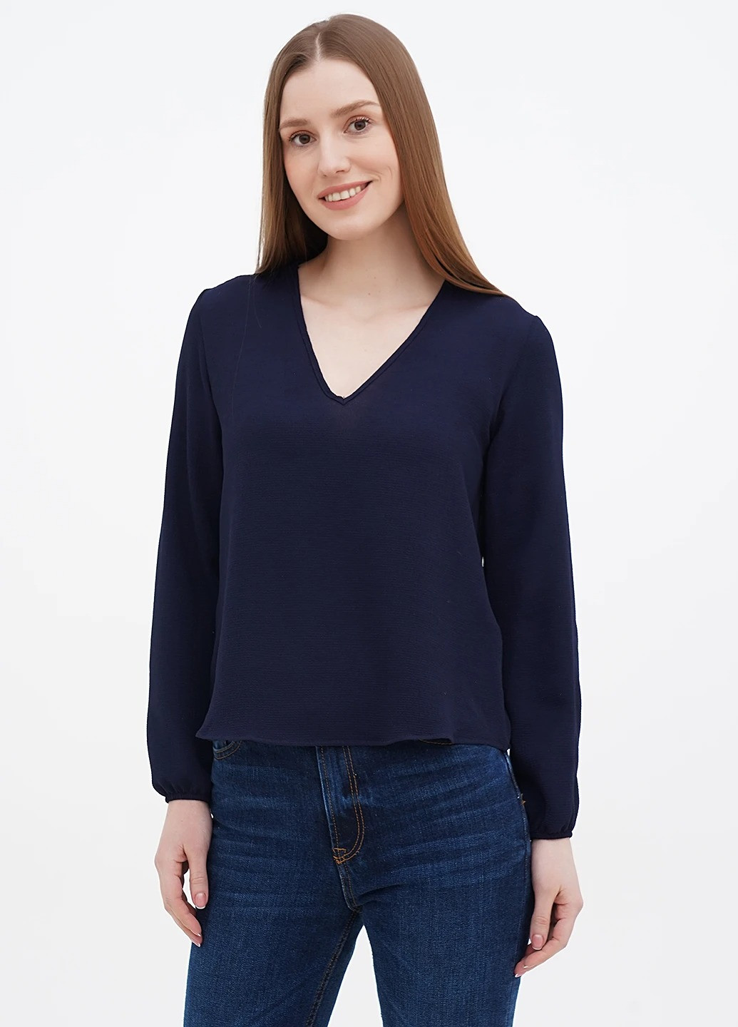 Темно-синя блуза Motivi