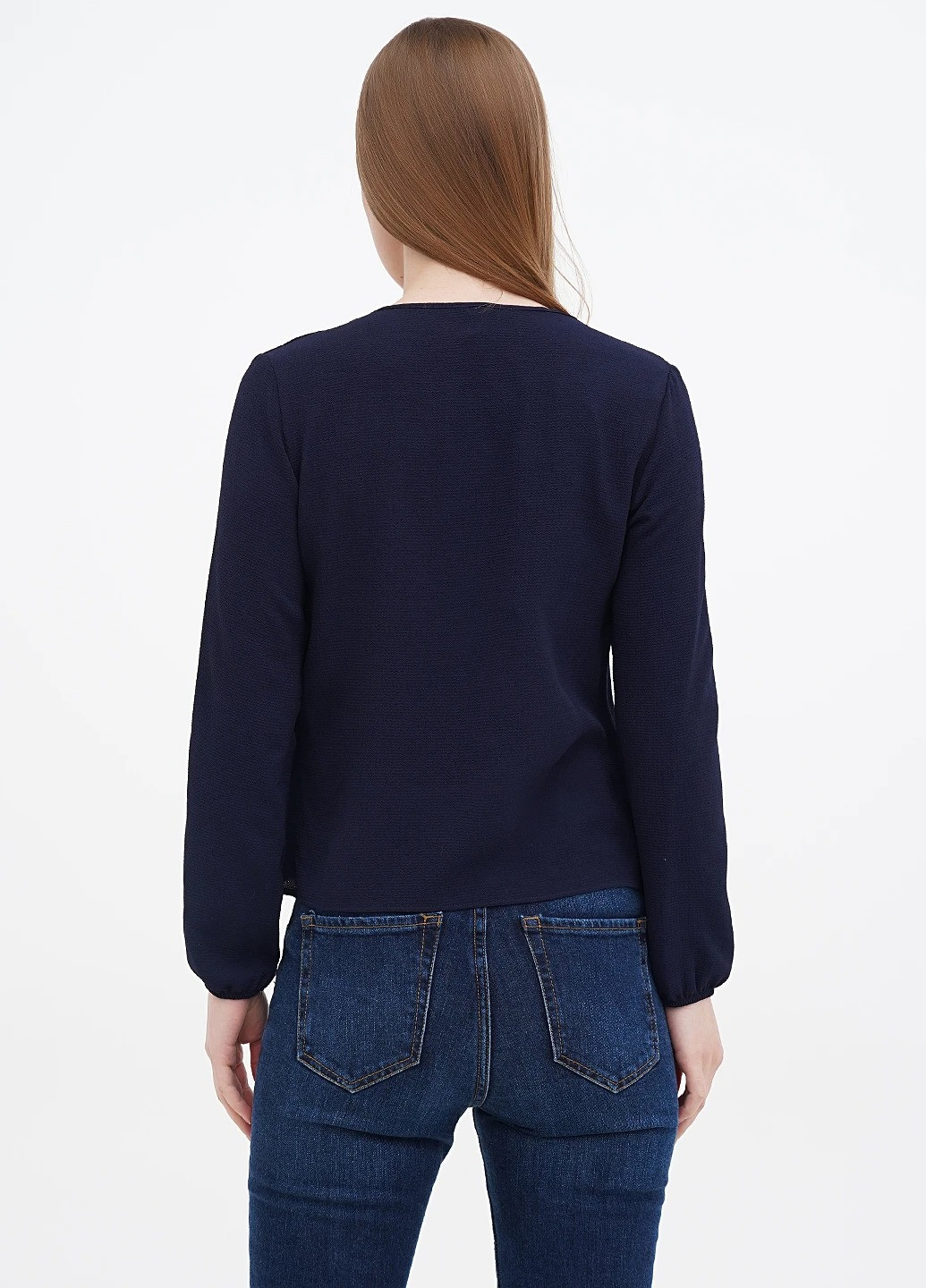 Темно-синя блуза Motivi