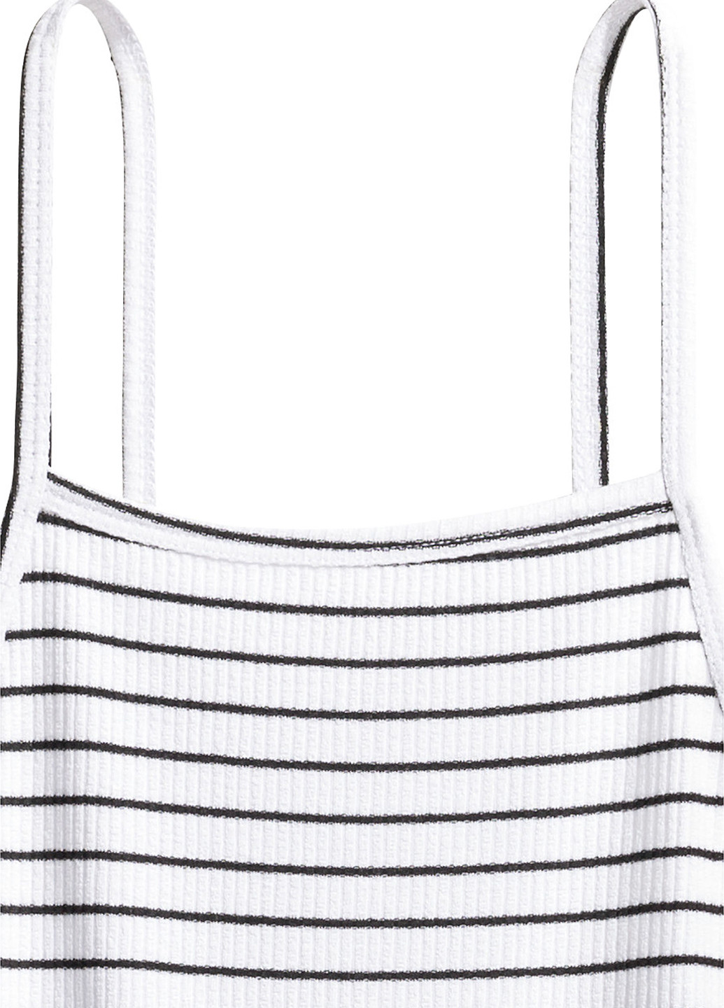 Черно-белое кэжуал платье платье-майка H&M в полоску