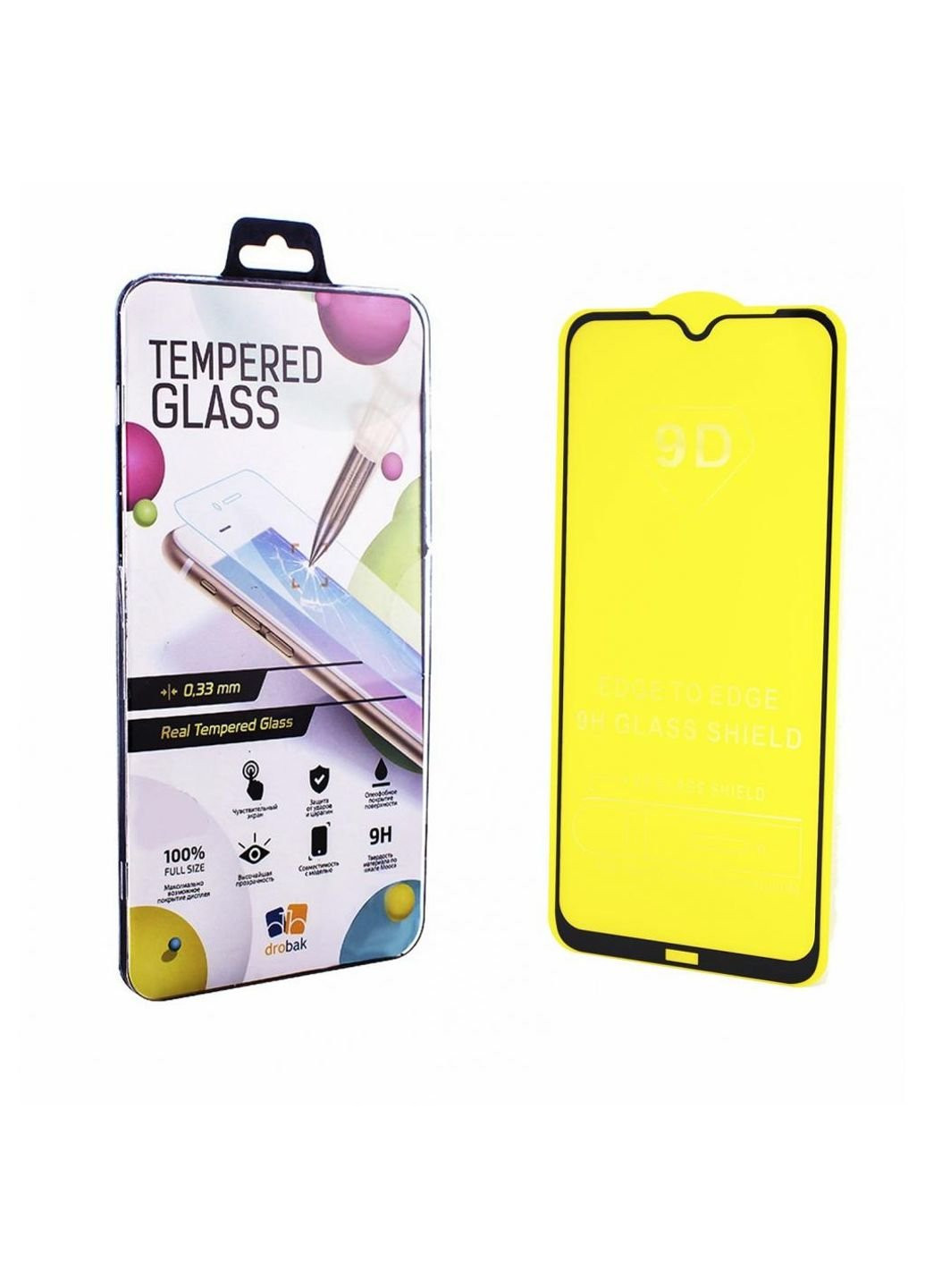 Скло захисне Xiaomi Redmi Note 8 (Black) (443146) Drobak (249598104)