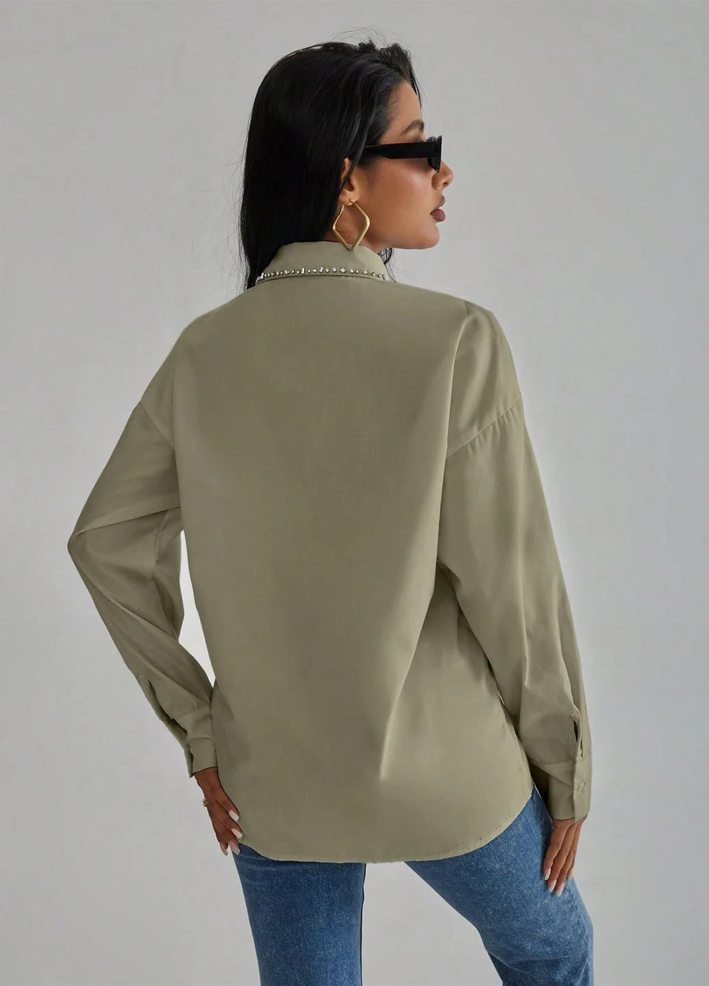 Зелёная блуза SHEIN