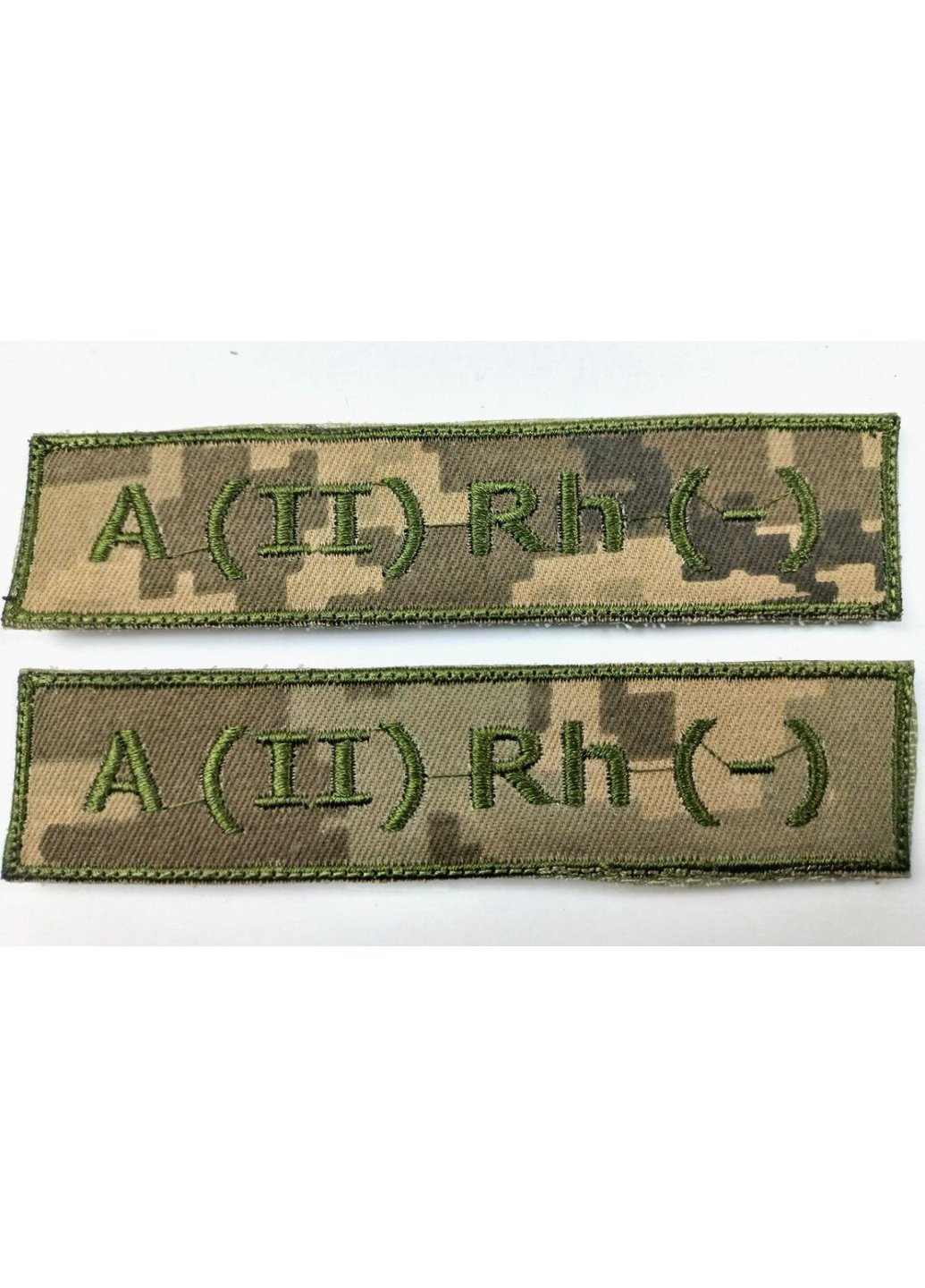 Шеврон на липучках Група крові A (II) Rh (-) ЗСУ (ЗСУ) Піксель 20221823 6686 Power (254454556)