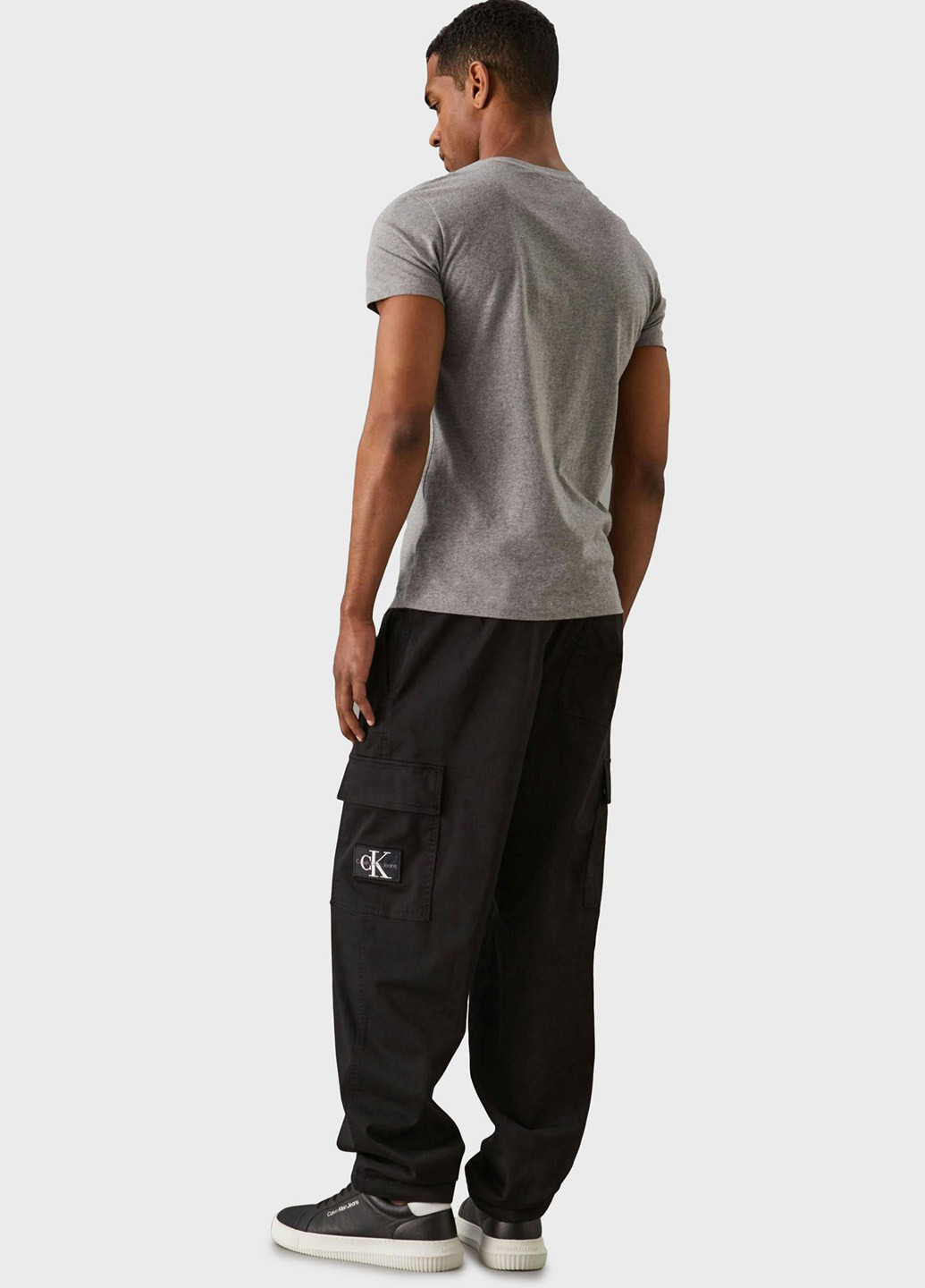 Черные кэжуал демисезонные карго брюки Calvin Klein Jeans
