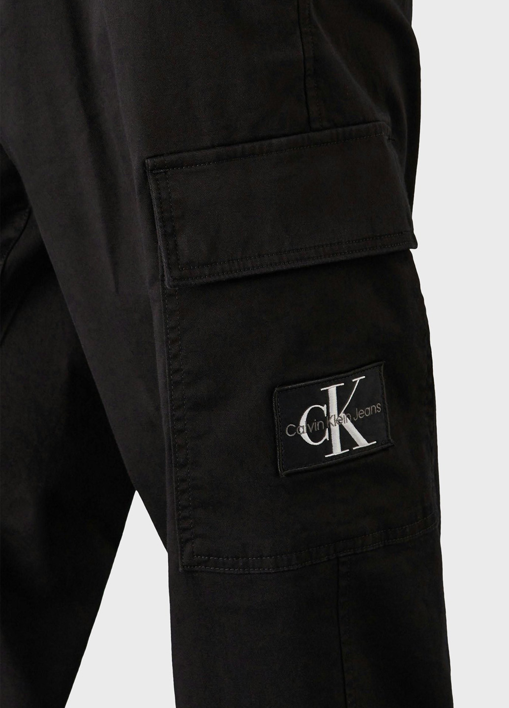 Черные кэжуал демисезонные карго брюки Calvin Klein Jeans