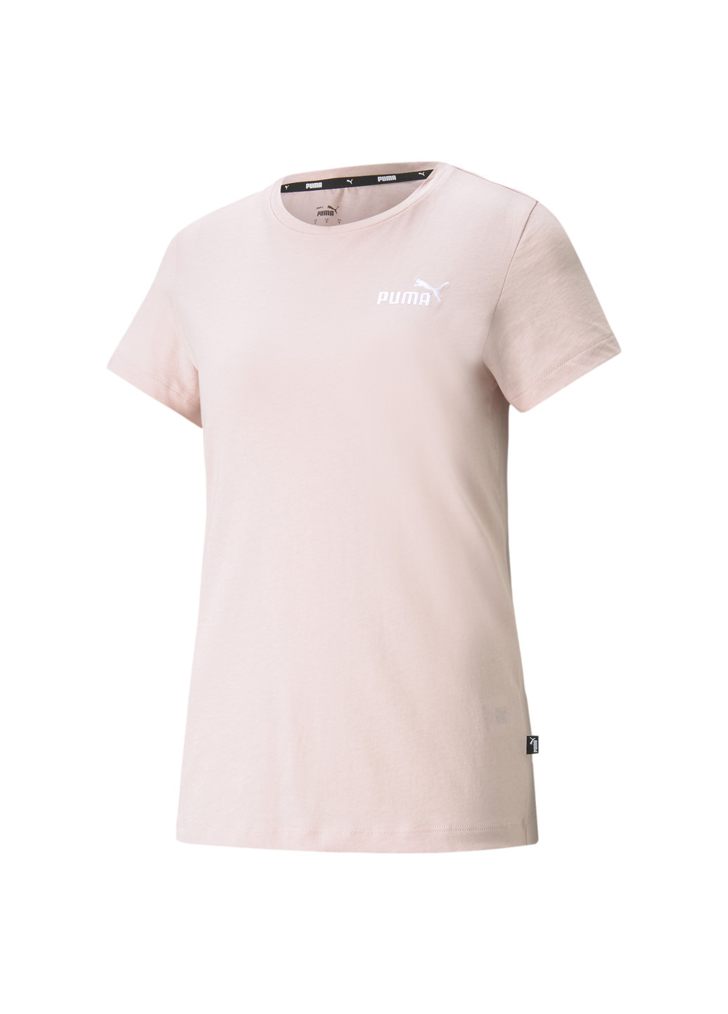 Рожева всесезон футболка essentials embroidered women's tee Puma
