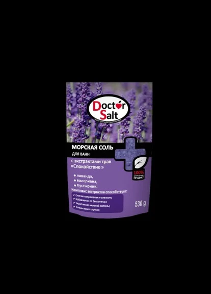 Соль для ванн Dr Salt с экстрактом трав "Спокойствие" 530 г No Brand (248398035)