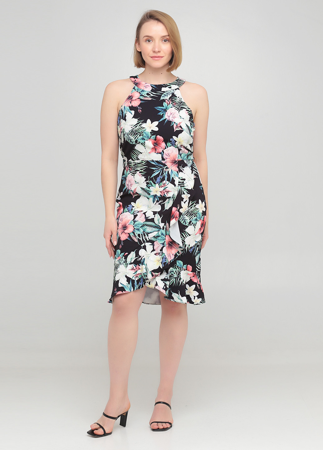 Чорна кежуал сукня футляр Paper Dolls з квітковим принтом