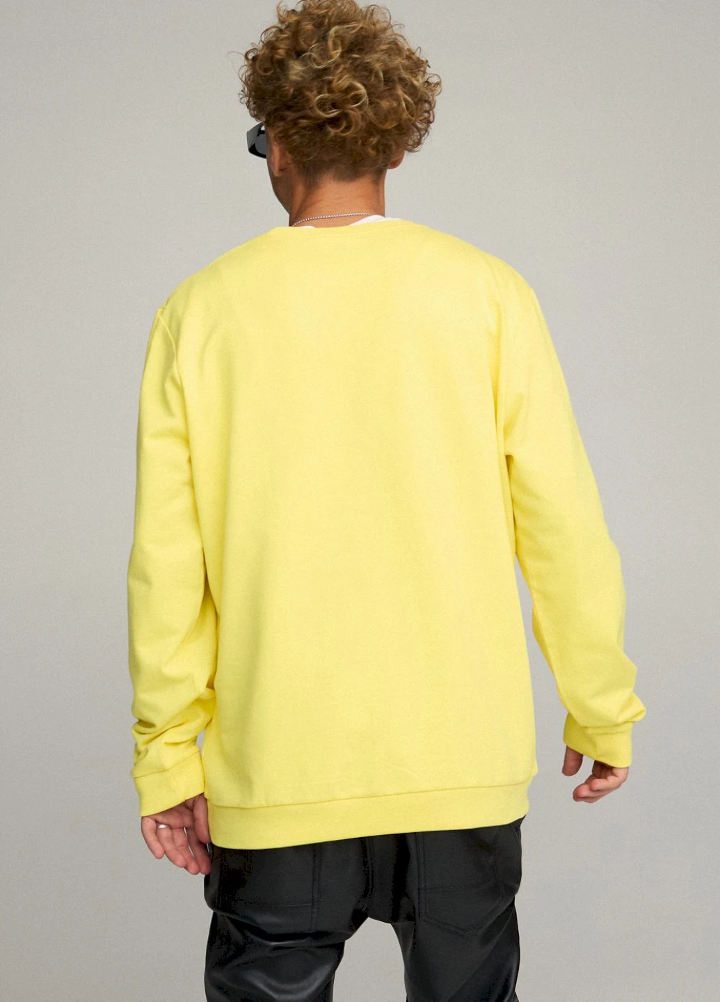 Жовтий світшот чоловічий oversize /no flis/ YAPPI (252259139)