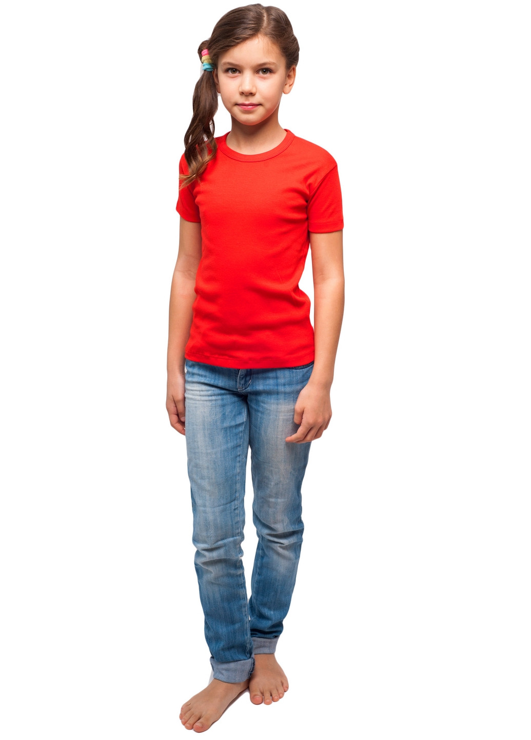 Червона демісезонна футболка дитяча Наталюкс 21-3302
