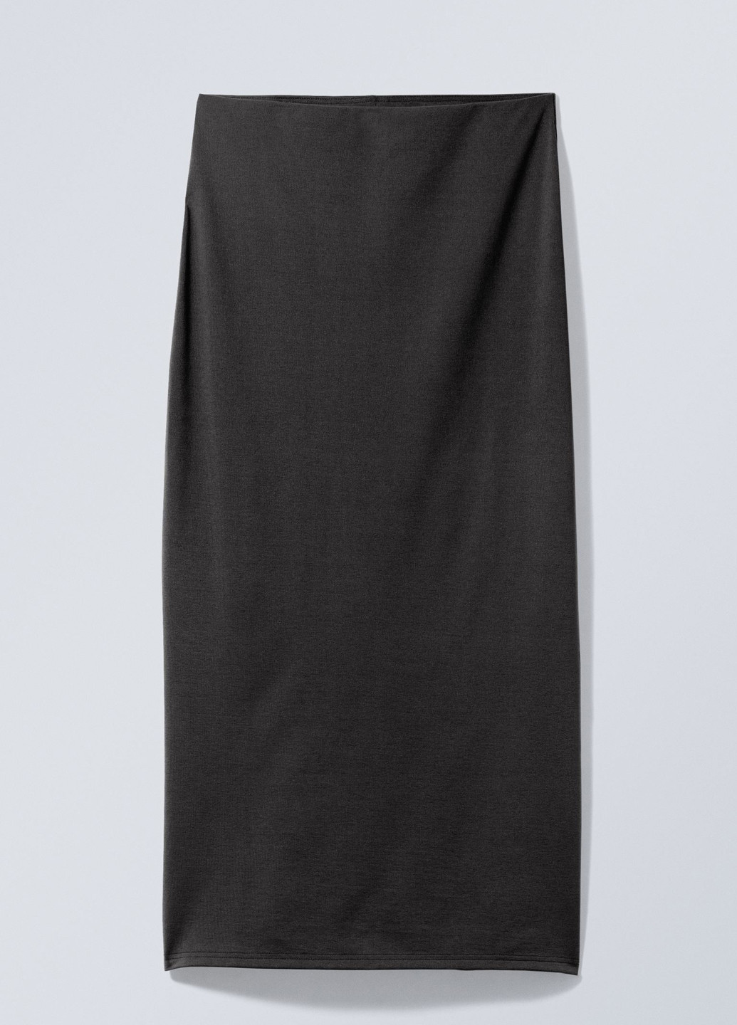 Черная кэжуал однотонная юбка Weekday