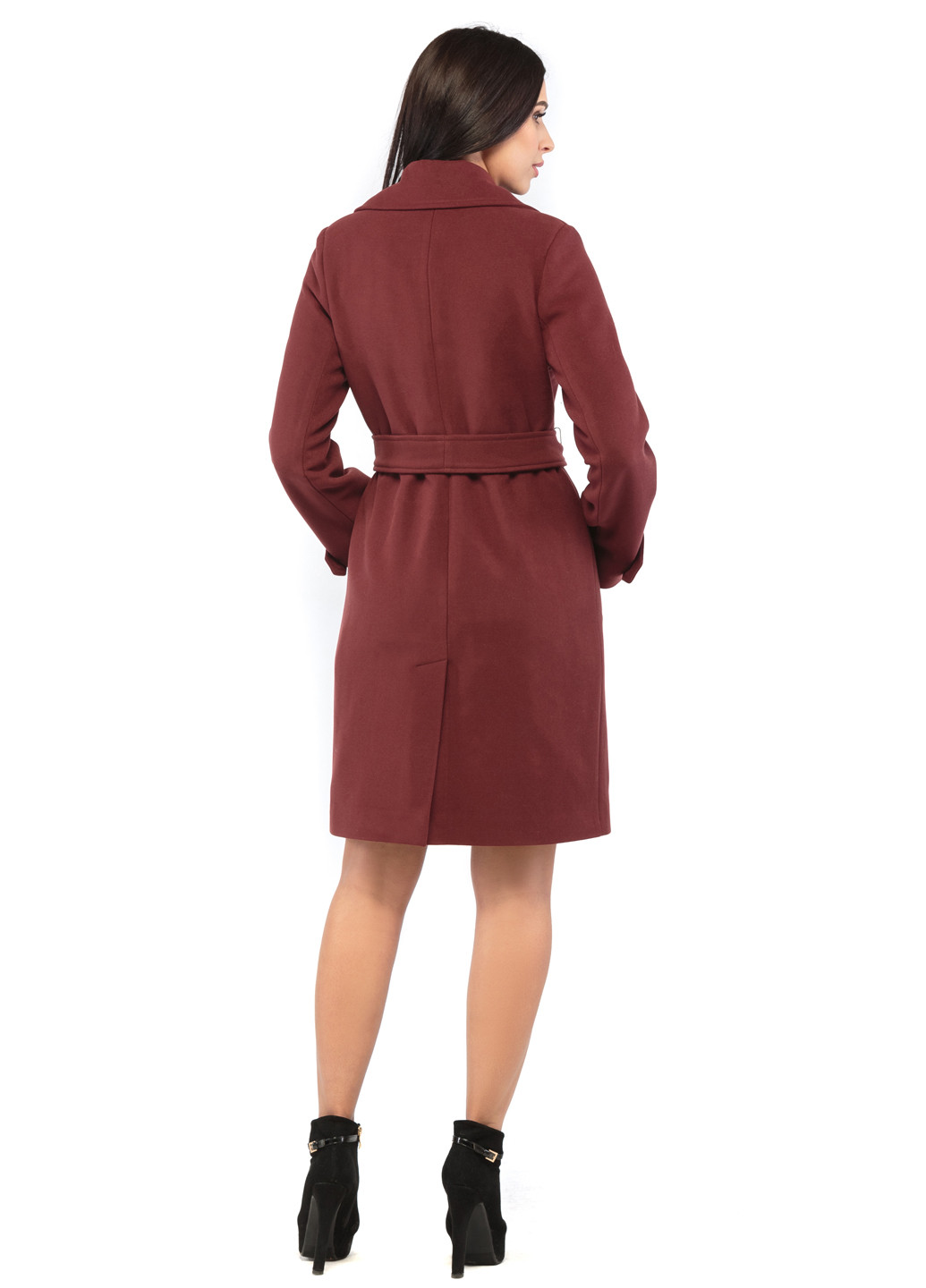 Темно-бордовое демисезонное Пальто MN