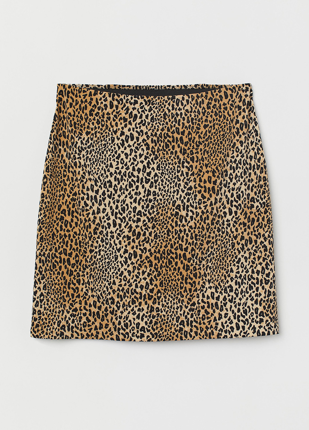 Коричневая кэжуал леопардовая юбка H&M карандаш