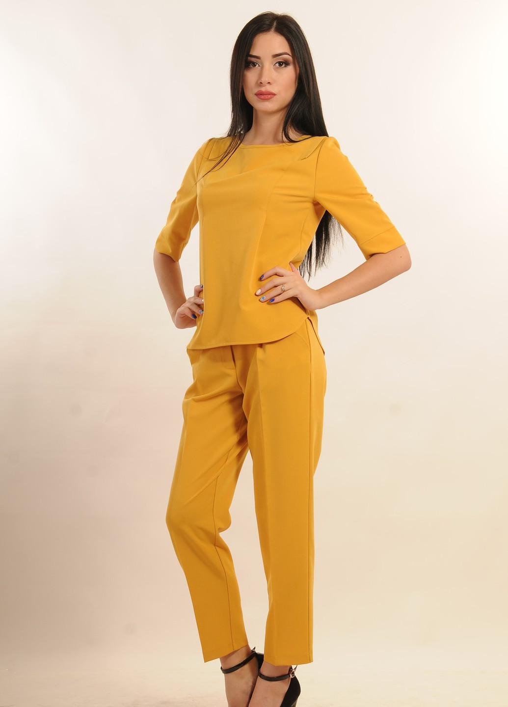 Брюки Горчица БР 5.1-79/15 горчица Ри Мари (224984670)