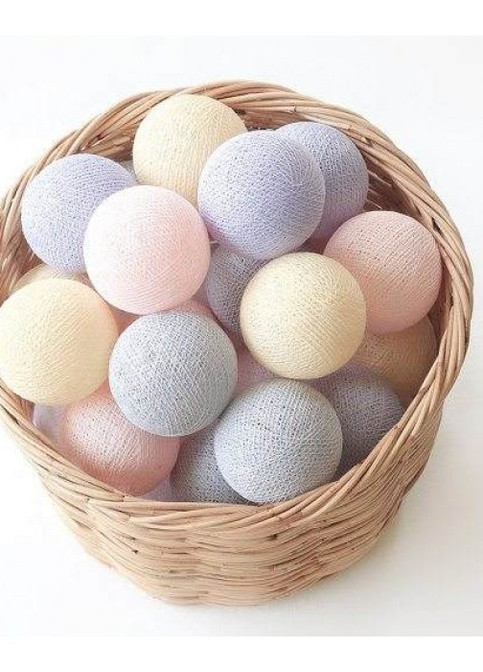 Гирлянда тайская декоративная CBL Акварель 20 шт, 3.7 м Cotton Ball Lights 1721 (252644107)