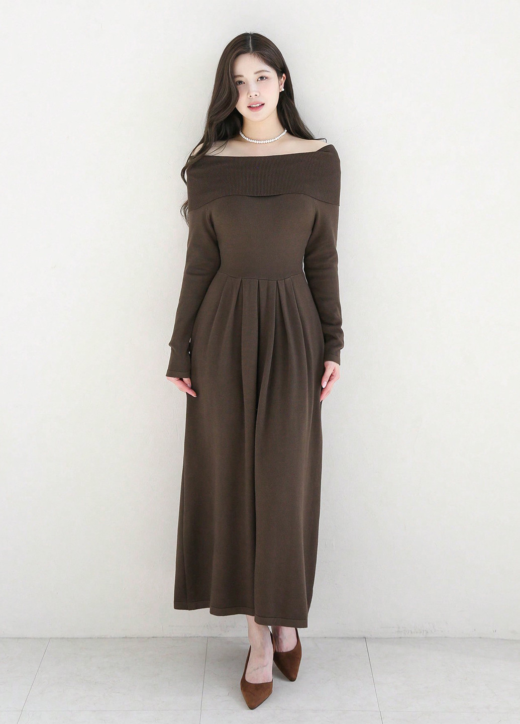 Коричнева кежуал сукня кльош Dazy однотонна