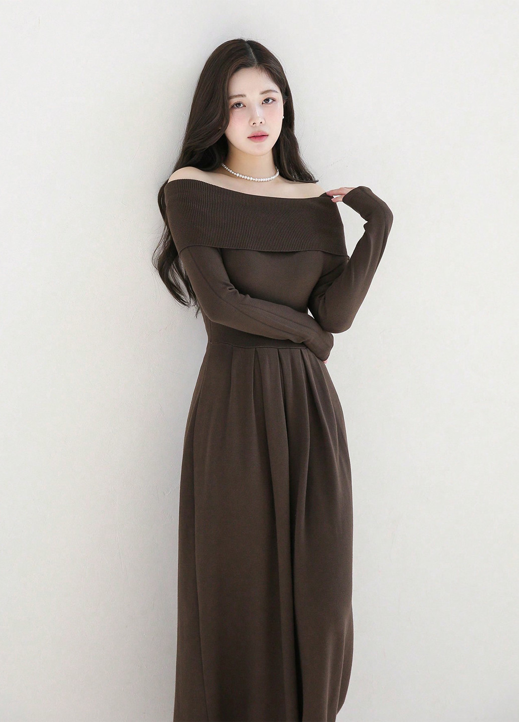 Коричнева кежуал сукня кльош Dazy однотонна