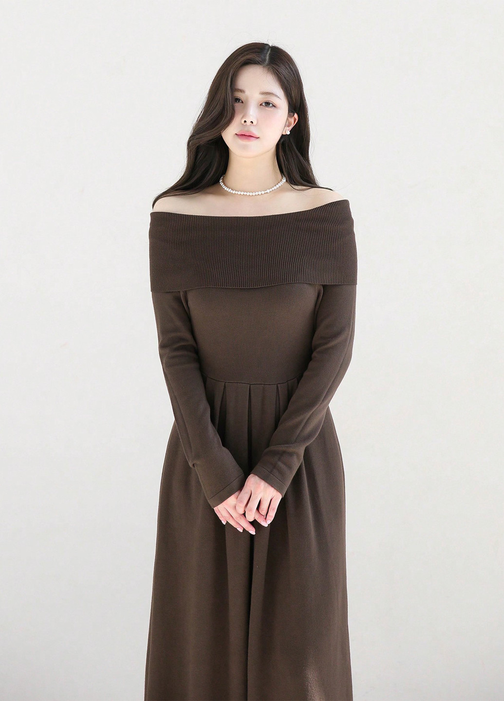 Коричнева кежуал сукня кльош Dazy однотонна