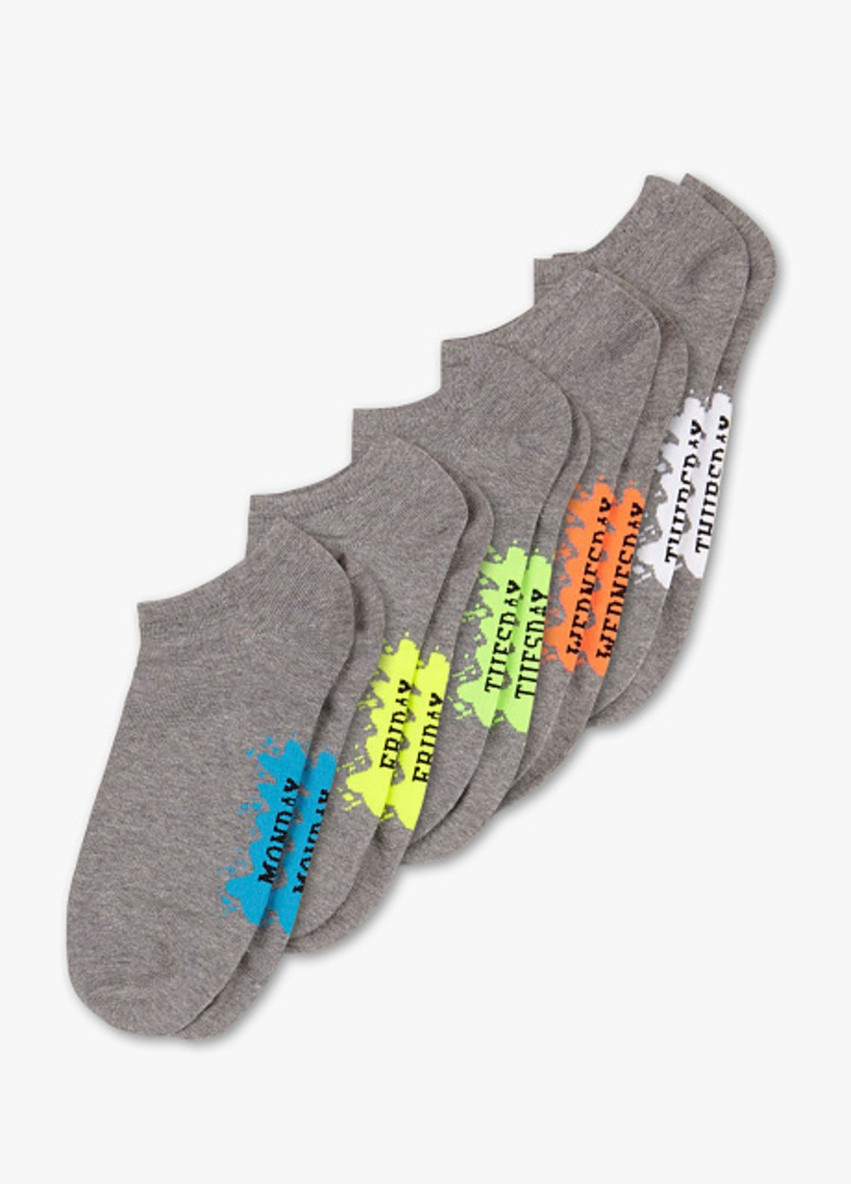 Шкарпетки (5 пар) C&A сірі повсякденні