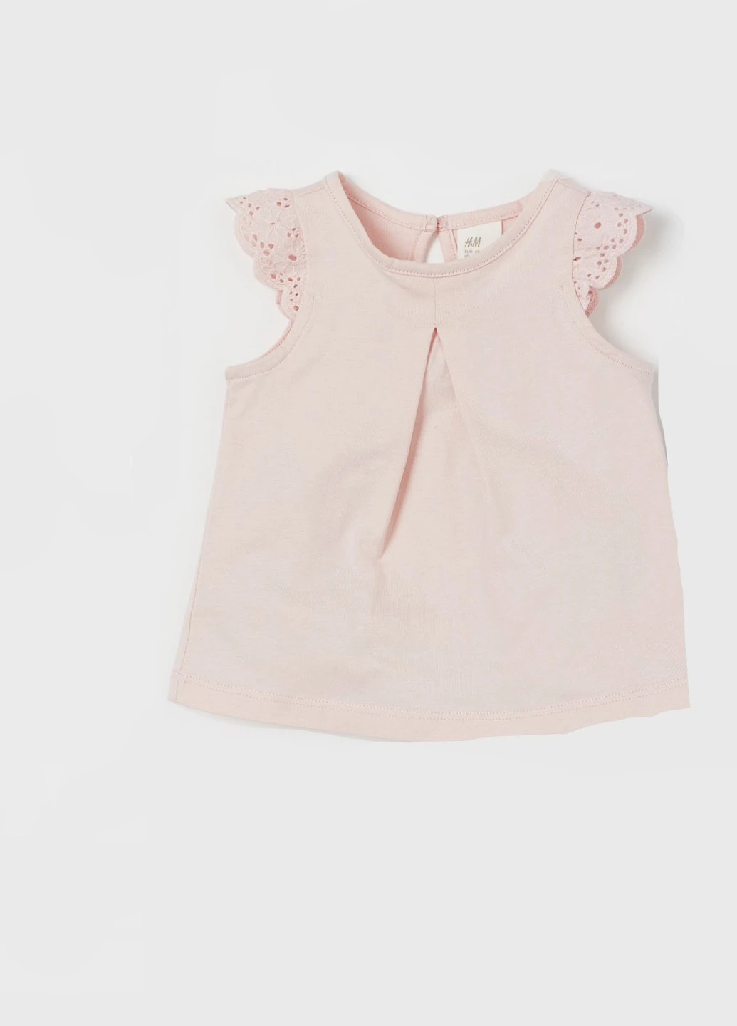 Пудровая однотонная блузка H&M летняя