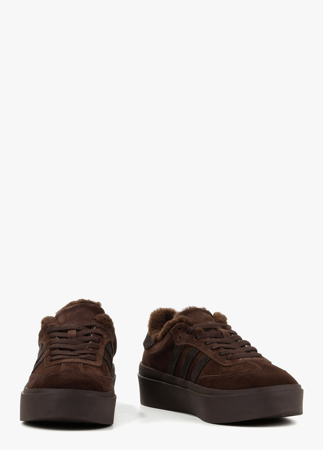 Кроссовки Le'BERDES тёмно-коричневые зима (302137746)