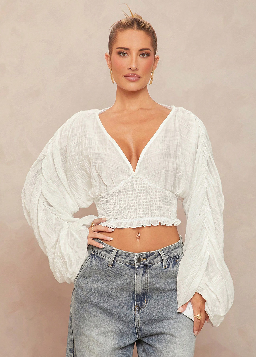 Белая блуза SHEIN