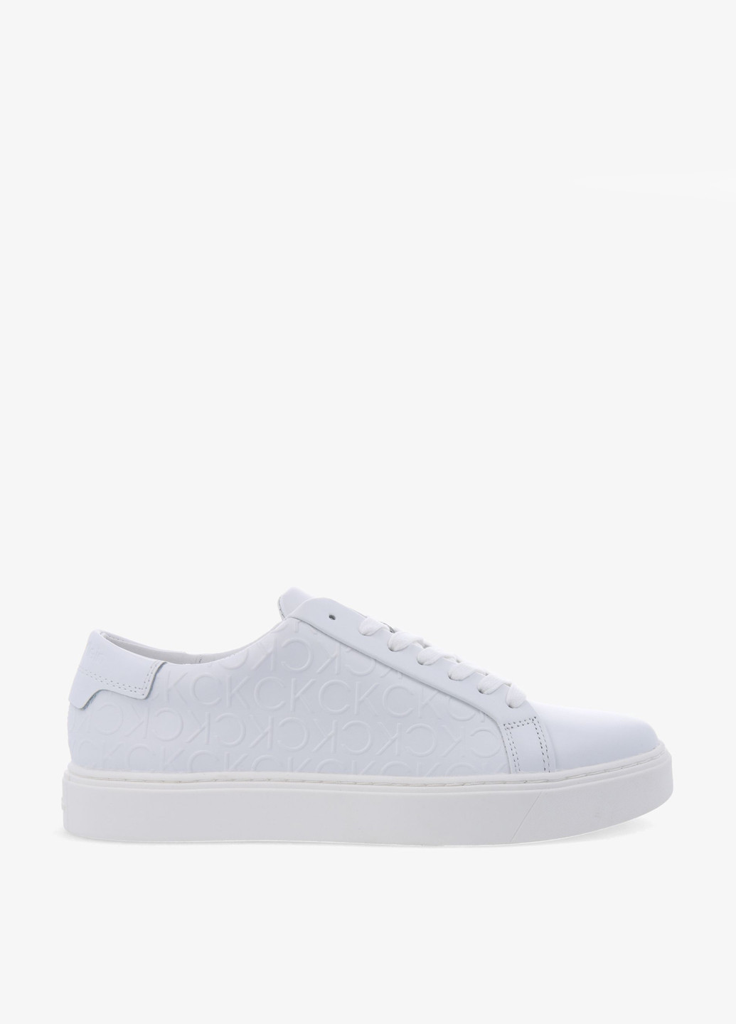 Белые кеды Calvin Klein LOW TOP LACE UP MONO HF