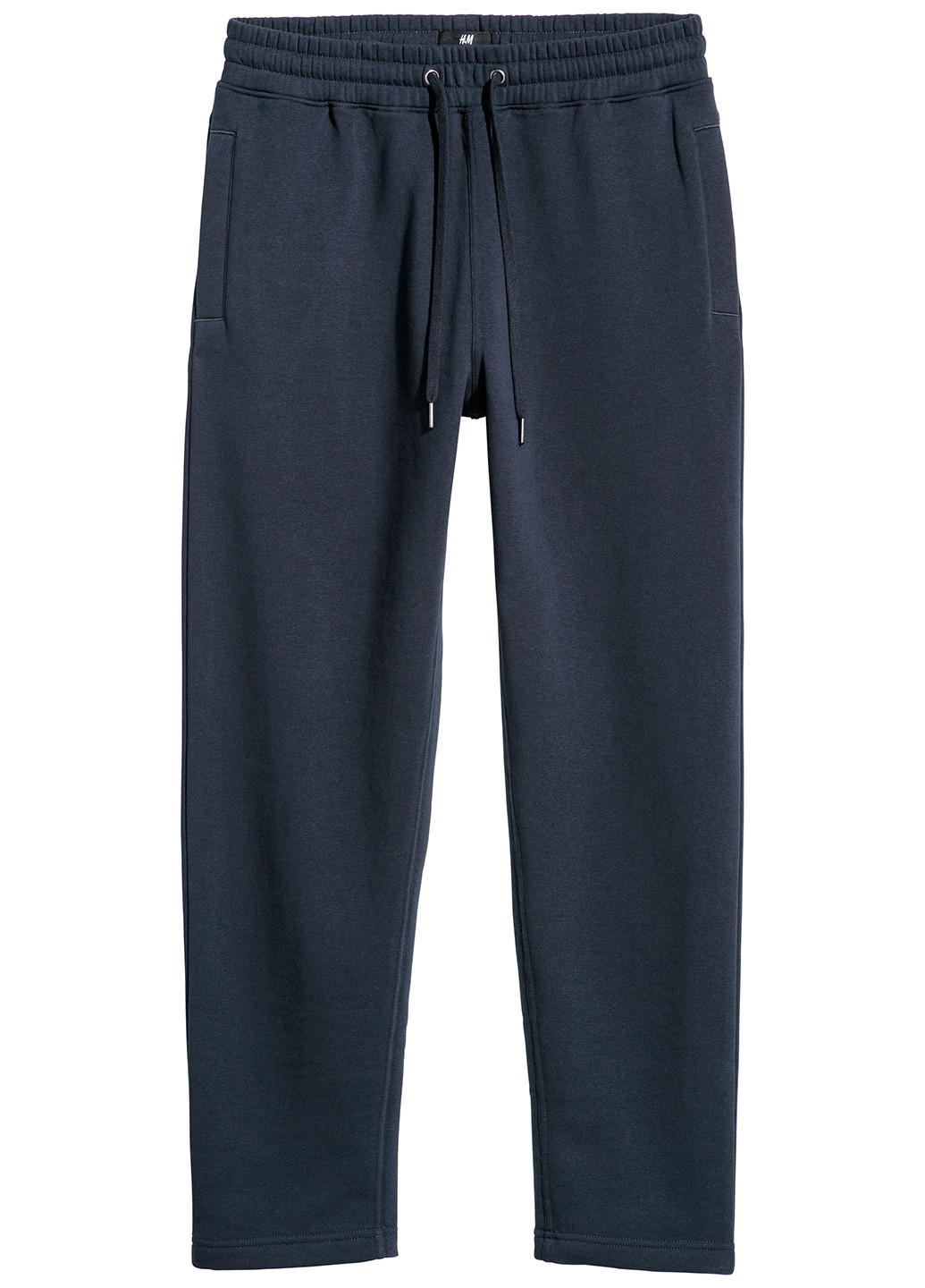 Темно-синие спортивные демисезонные прямые брюки H&M