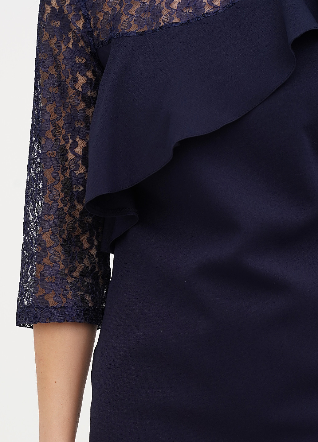 Темно-синее праздничный платье футляр Vicolo однотонное