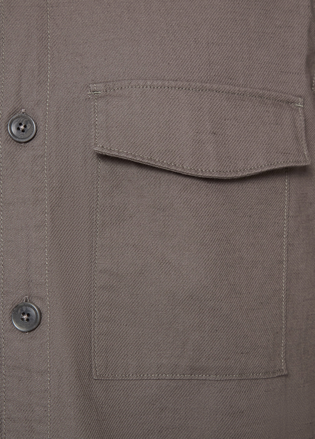 Серо-бежевая классическая, кэжуал рубашка однотонная Drykorn