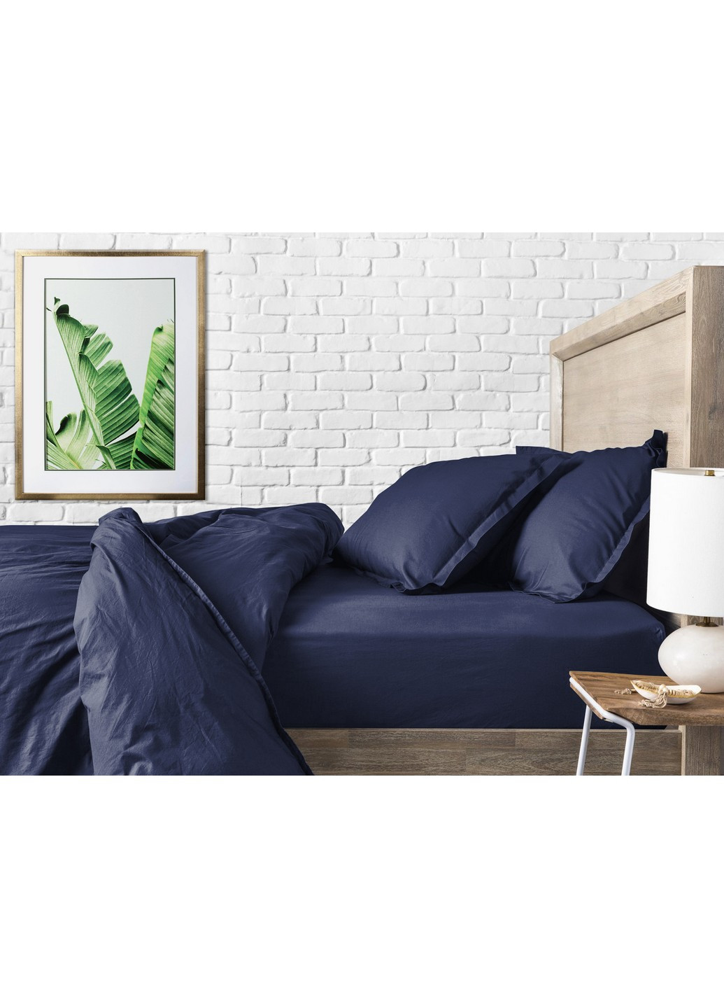 Комплект полуторного постельного белья RANFORS BLUE WINTER WOOD NIGHT Blue (2 наволочки 50х70 в подарок) Cosas (251281549)