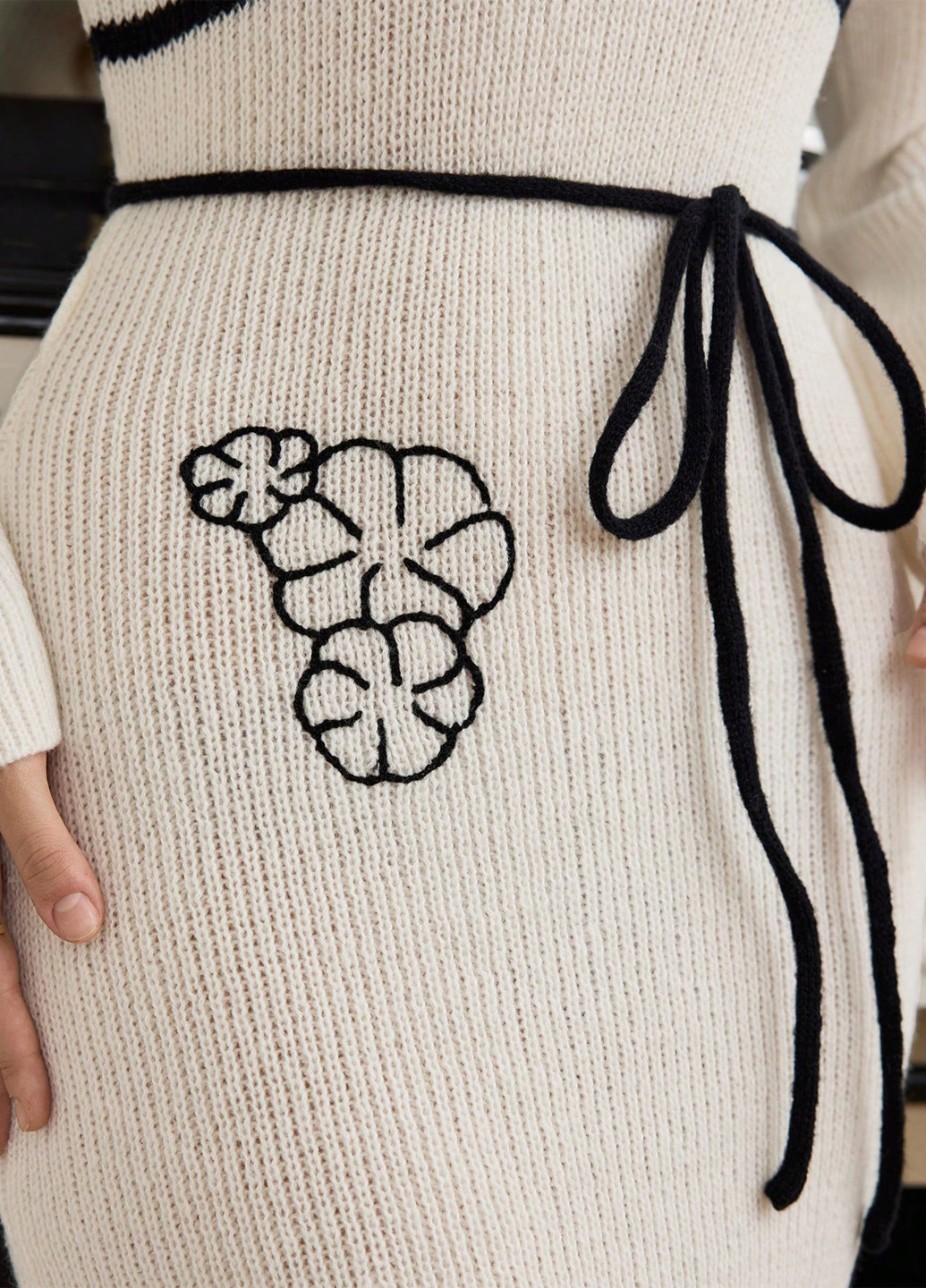 Світло-бежева кежуал сукня сукня светр SHEIN однотонна