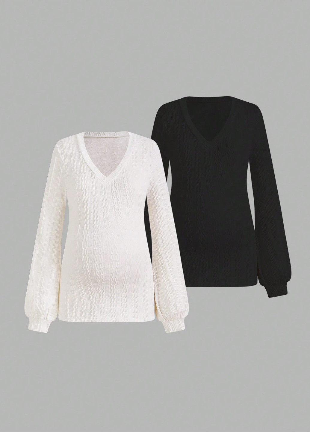 Лонгслів для вагітних (2 шт.) SHEIN (325263902)