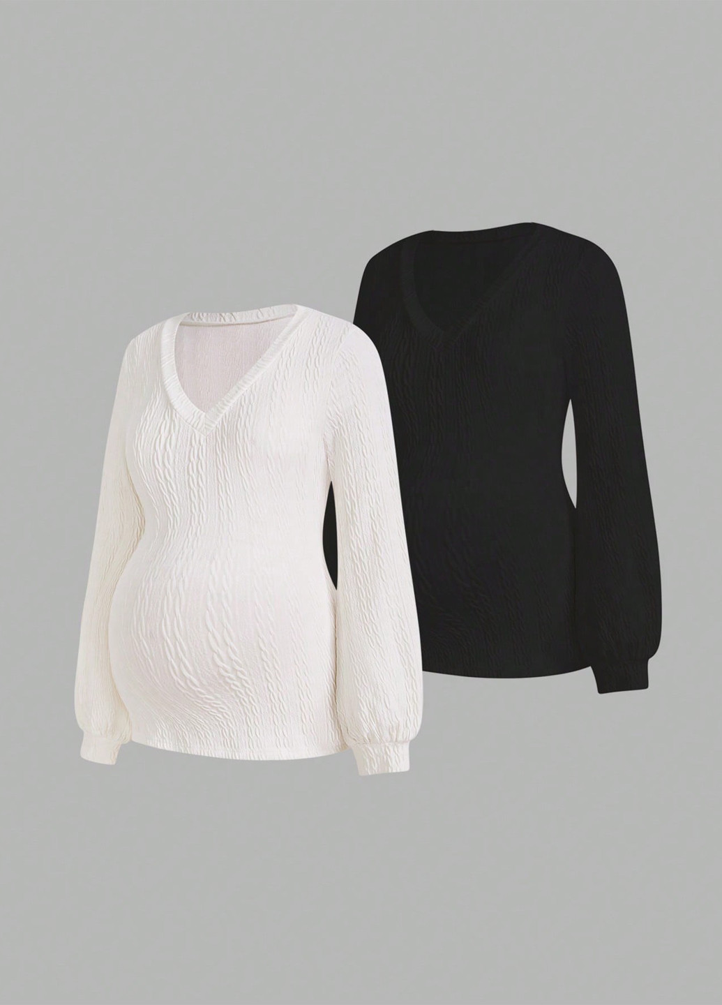 Лонгслів для вагітних (2 шт.) SHEIN (325263902)