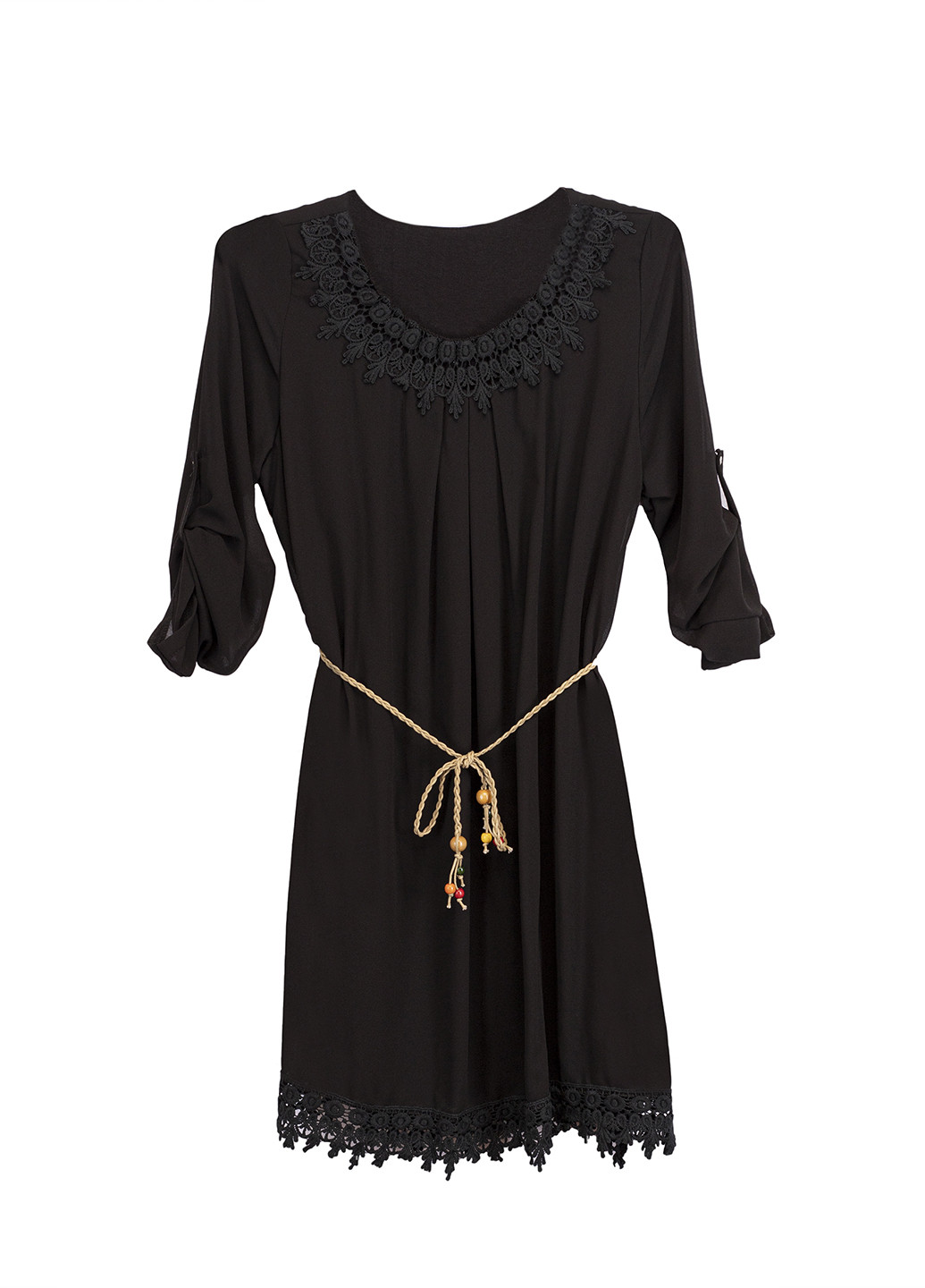 Чорна кежуал сукня а-силует FX однотонна