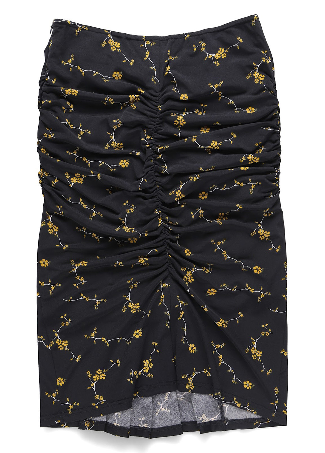 Черное кэжуал платье с открытыми плечами Apart с цветочным принтом