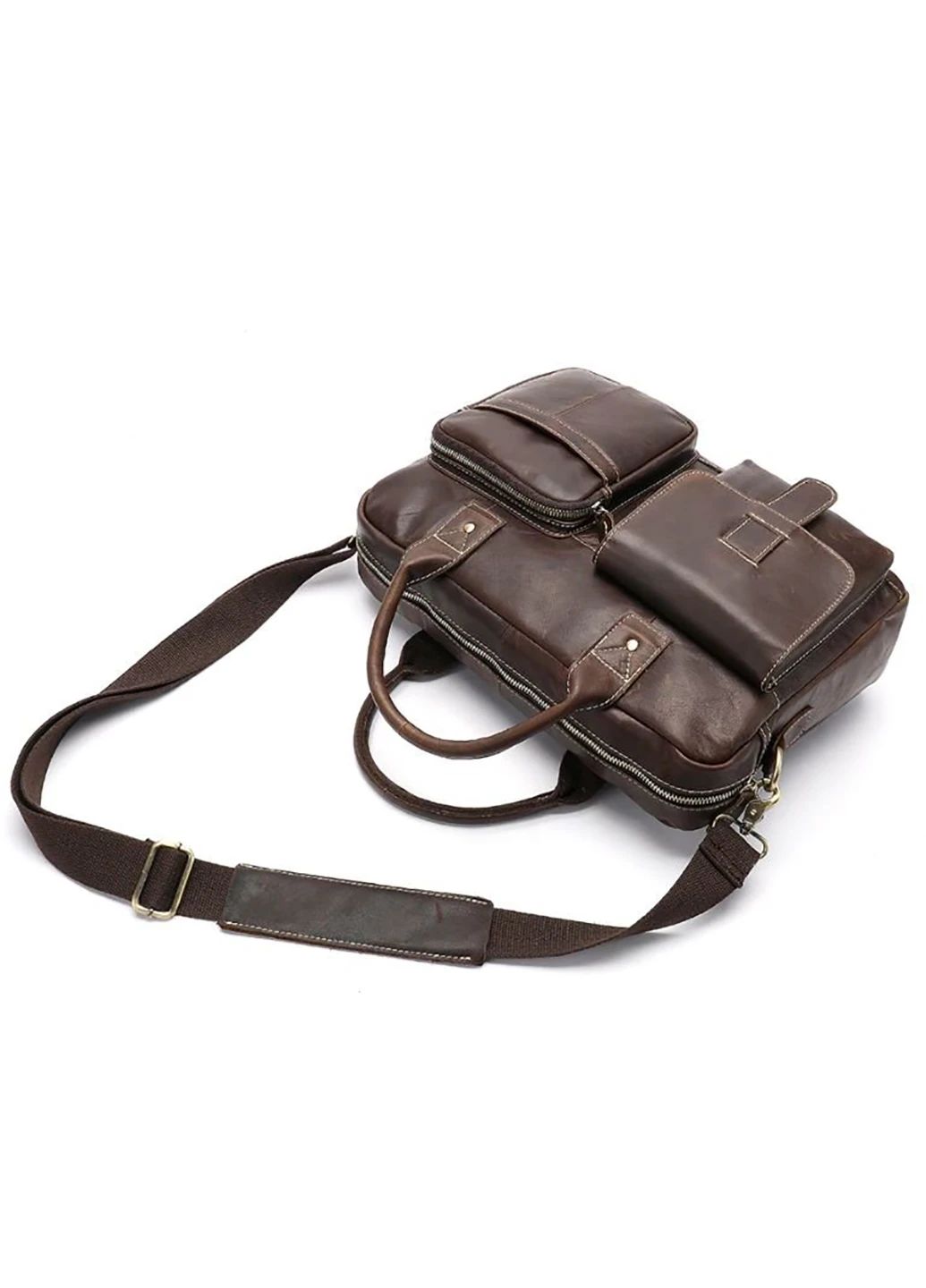 Чоловіча шкіряна сумка 37,5х27,5х8 см Vintage (229460453)