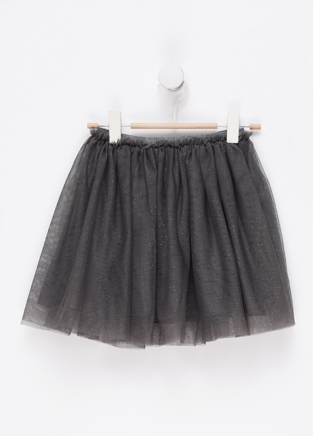 Темно-серая кэжуал однотонная юбка H&M пышная