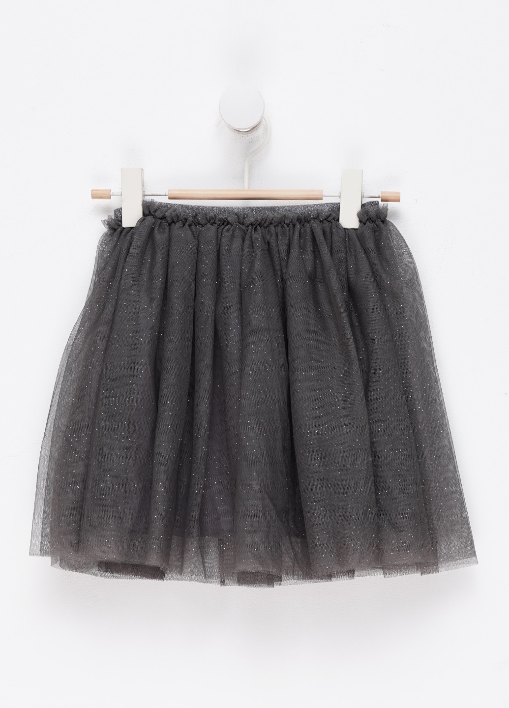 Темно-серая кэжуал однотонная юбка H&M пышная