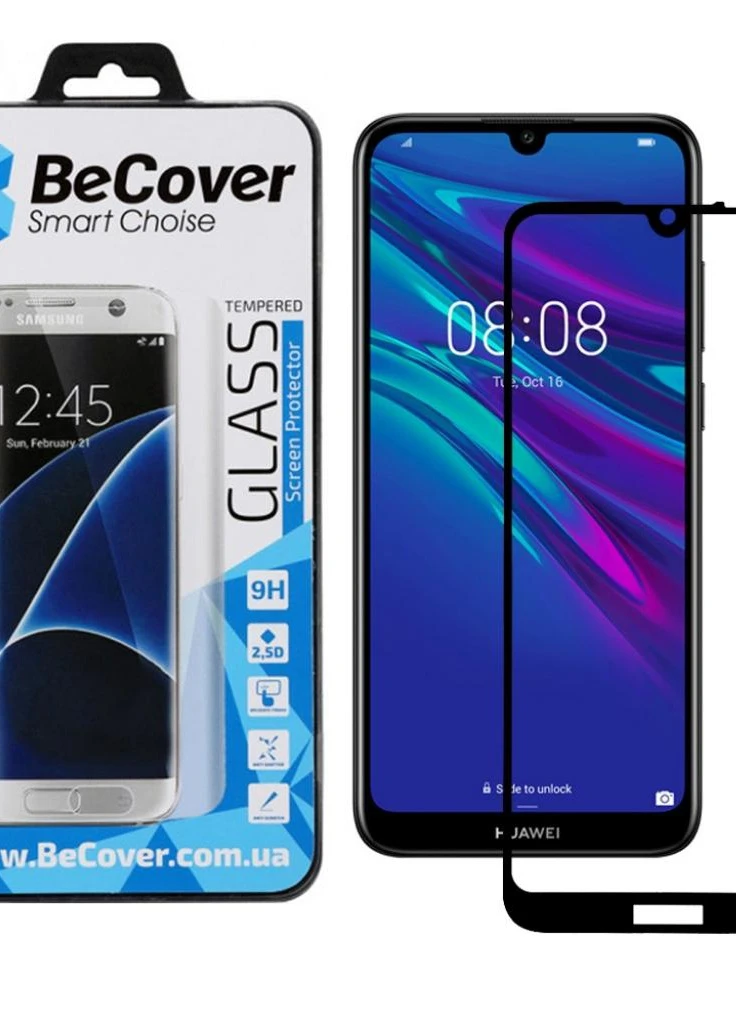 Скло захисне Huawei Y6s 2020 Black (704676) BeCover (203978750)