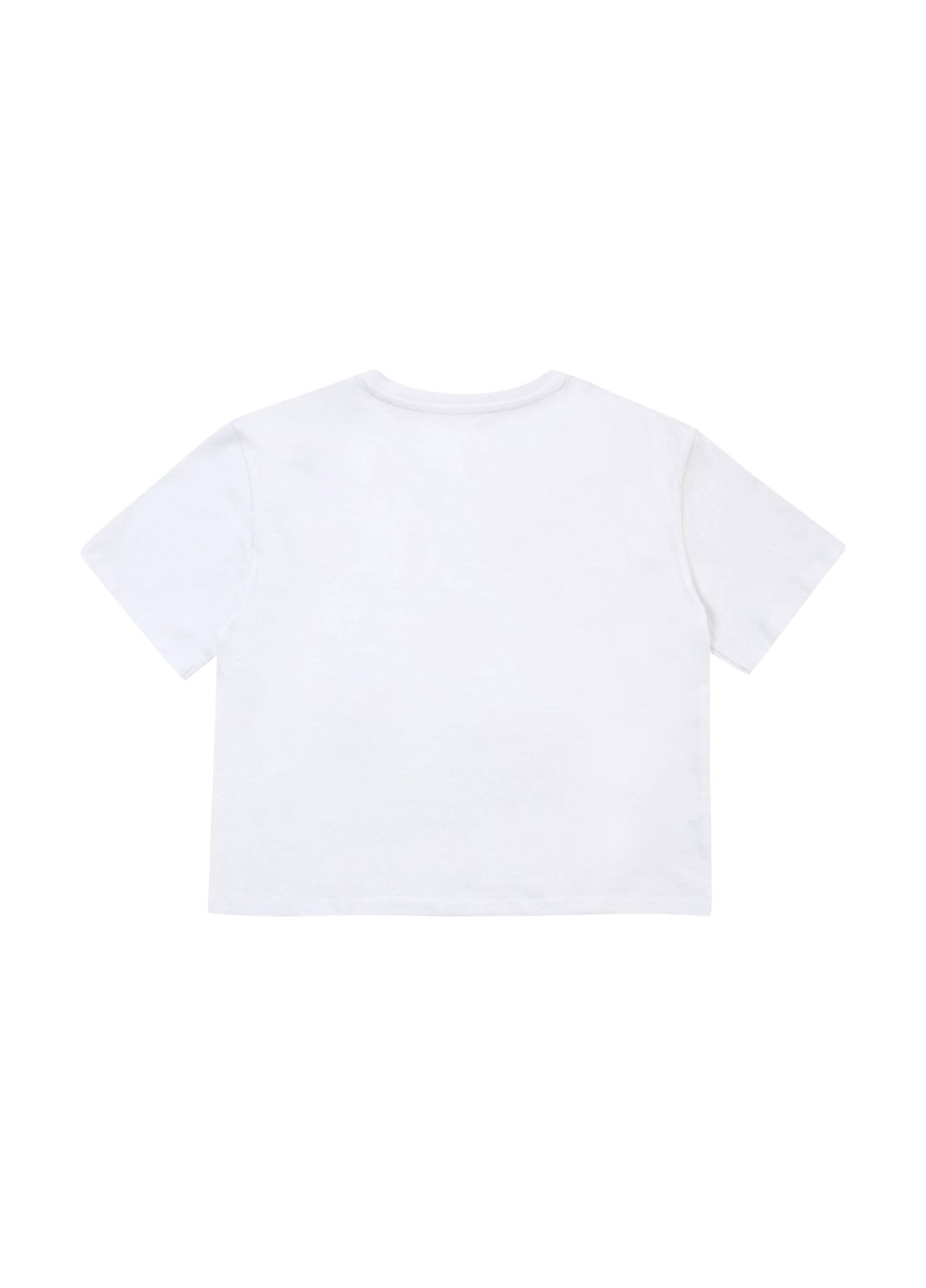 Белая летняя футболка Guess