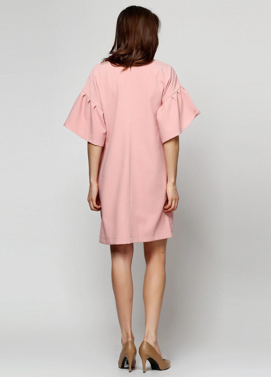 Світло-рожева кежуал плаття, сукня Алеся однотонна
