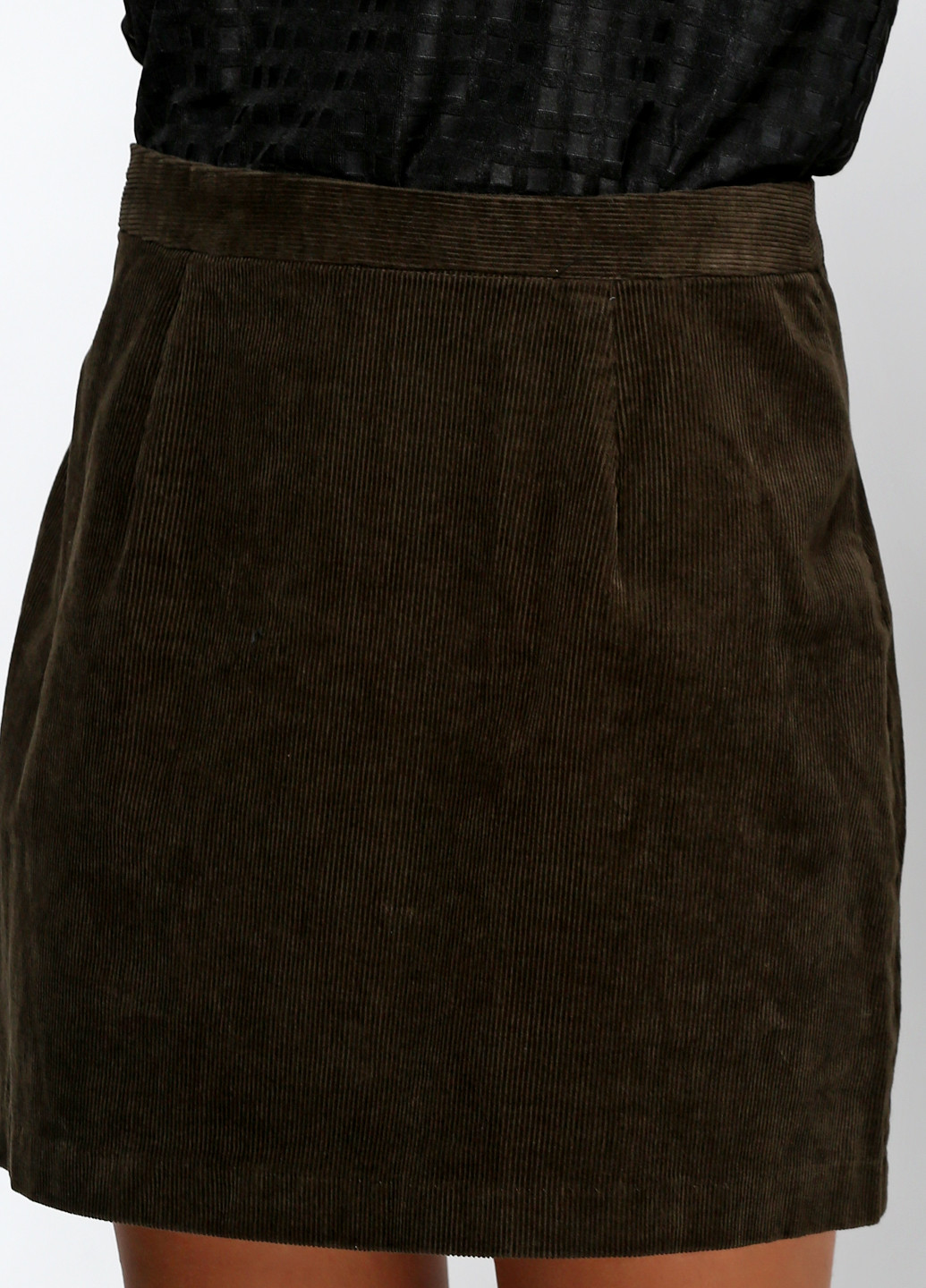 Оливковая (хаки) кэжуал юбка Zara мини