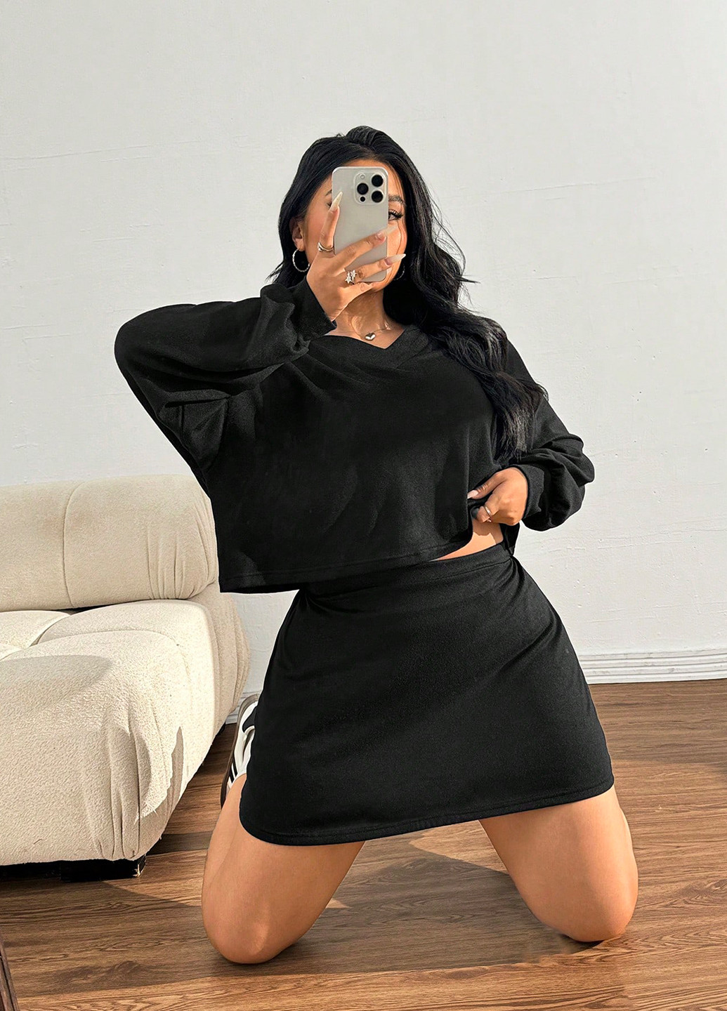 Костюм (светр, спідниця) SHEIN (340699398)