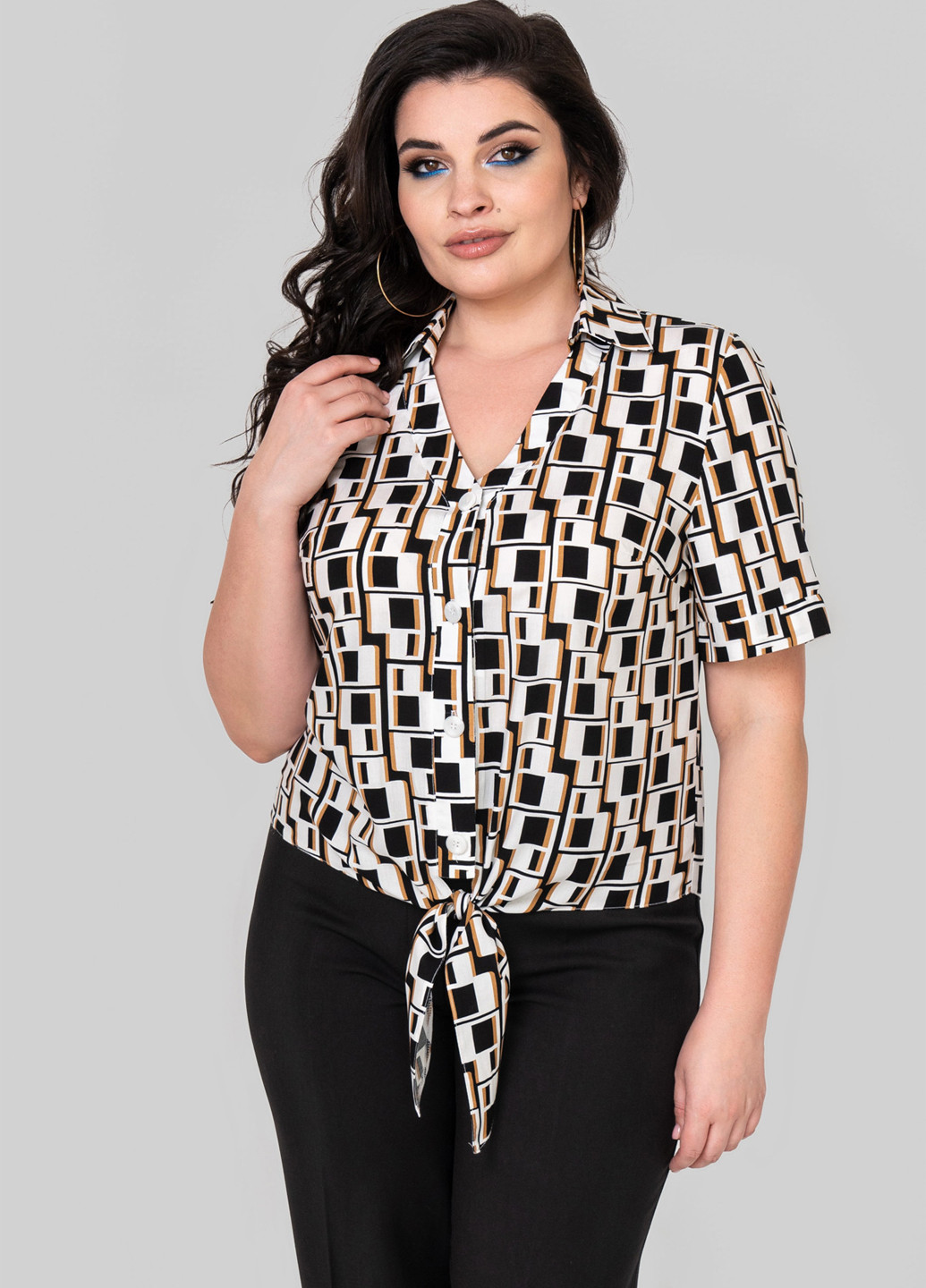 Комбинированная блуза A'll Posa