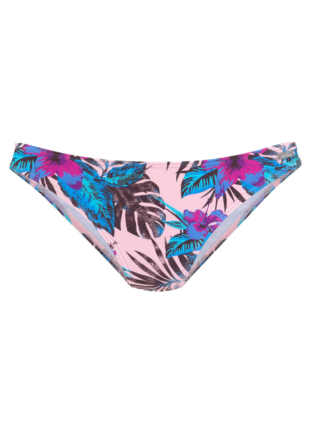 Светло-розовые купальные трусики-плавки с цветочным принтом Venice Beach