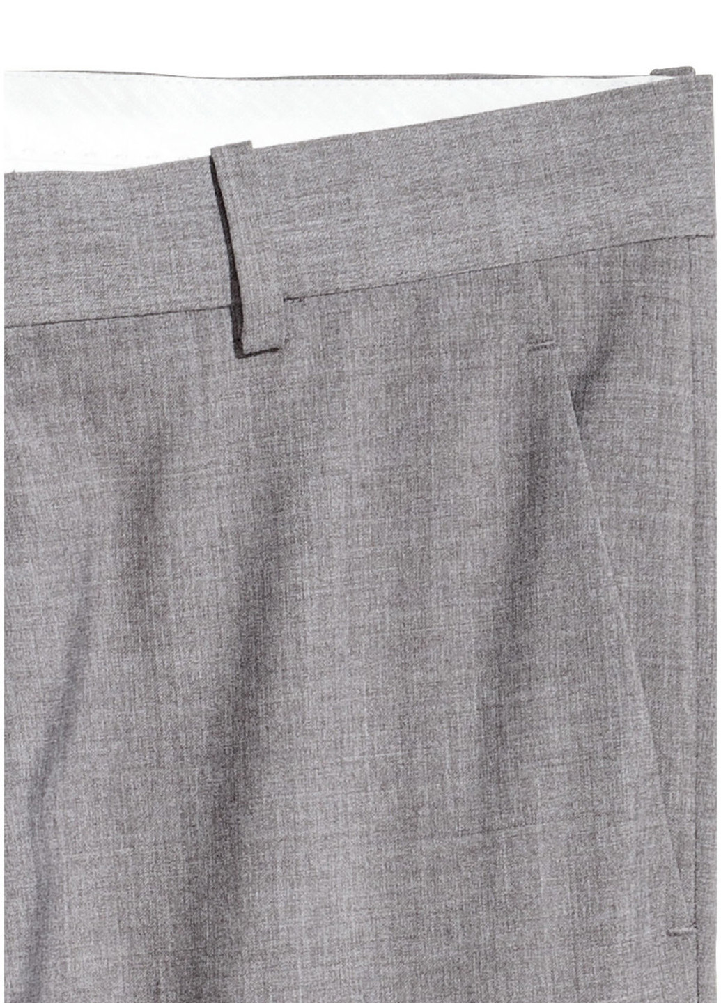 Серые кэжуал демисезонные прямые брюки H&M
