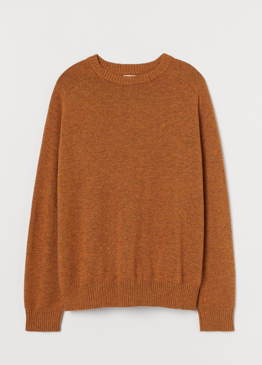 Світло-коричневий зимовий светр вовна бленд H&M