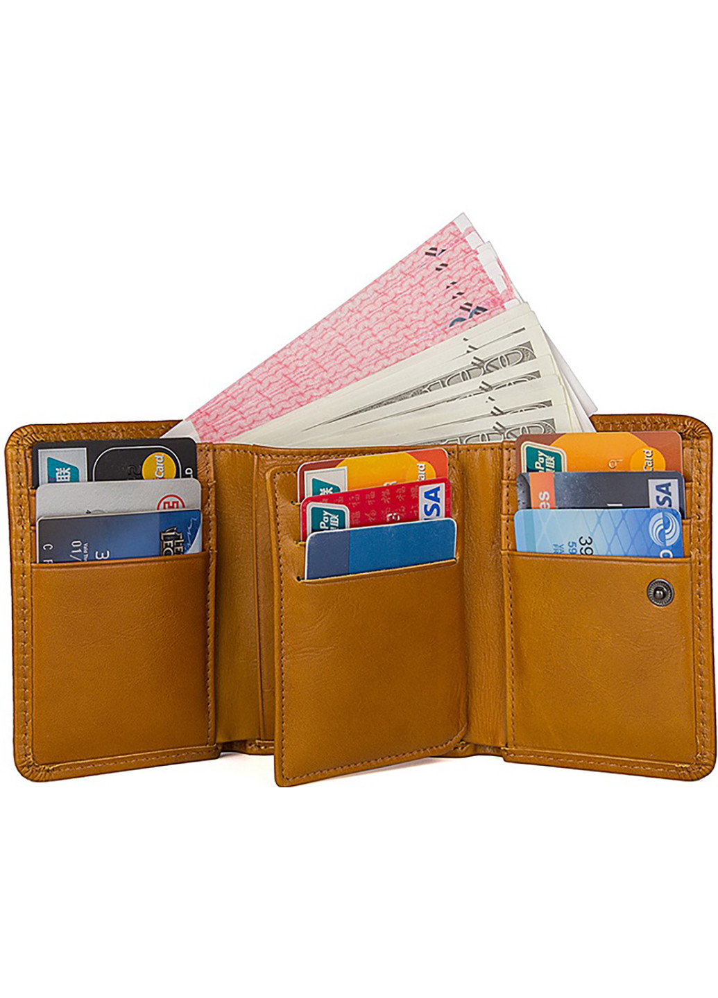 Жіночий шкіряний гаманець 11х8,5 см Vintage (252415081)